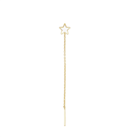 Single earring Rue des Mille Woman in Silver OR-023 CAT BI AU - OR-023 CAT BI AU